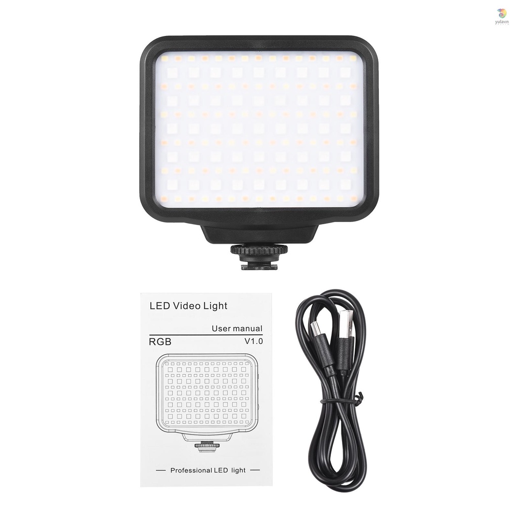 Đèn LED RGB 2500K-9900K 21 Hiệu Ứng Không Bước Kèm Pin Tích Hợp Dùng Để Quay Video / Phát Trực Tuyến