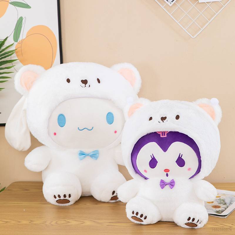 Thú Nhồi Bông Hình Gấu Trắng Sanrio Kuromi Cinnamoroll SY2 YS2