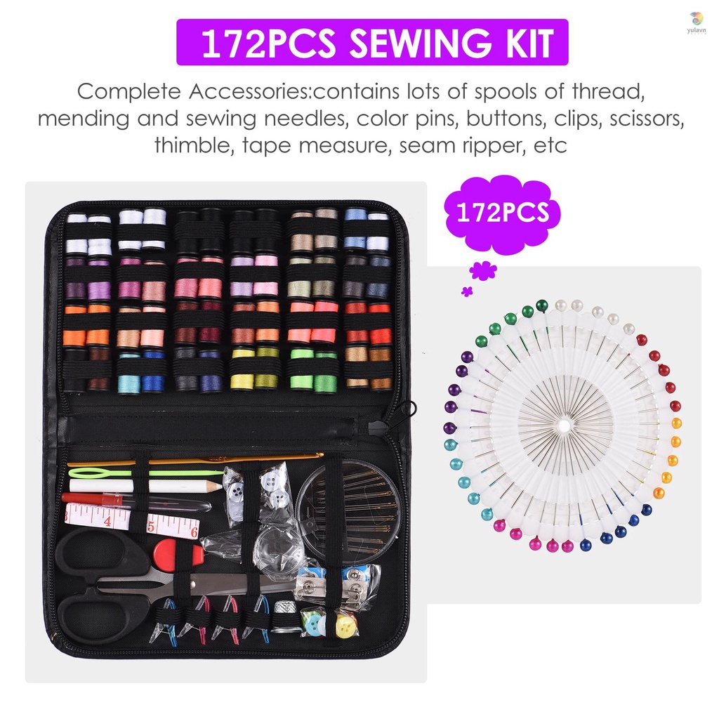 Bàn Đạp Chân Máy May Gia Dụng Đa Năng 2 Tốc Độ Điều Chỉnh Được 12 Khâu Có Đèn LED + 172 Phụ Kiện Bằng Da Dành Cho Người Mới Bắt Đầu