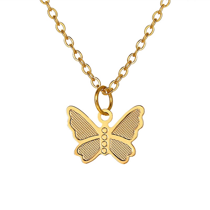 Vòng cổ Mặt Hình Bướm Đơn Giản Phong Cách Hàn Quốc