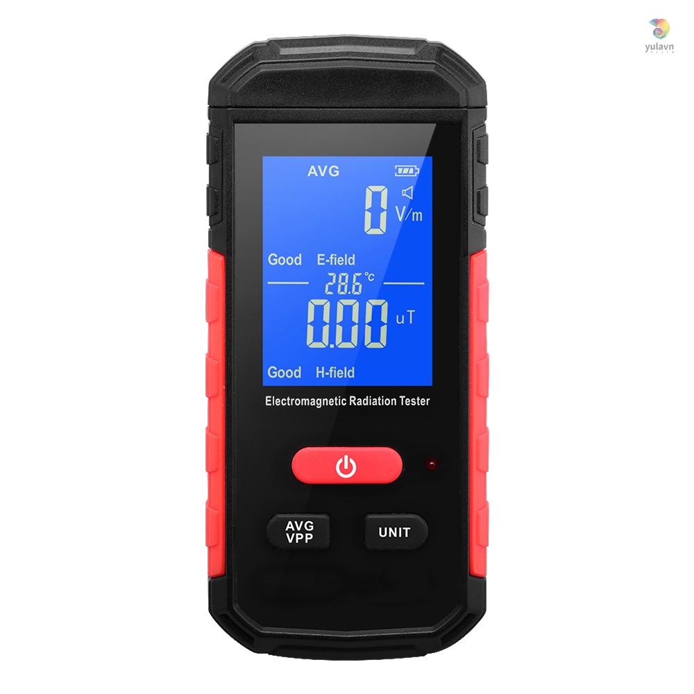 Thiết Bị Kiểm Tra Bức Xạ Điện Từ EMF Màn Hình LCD Có Thể Sạc Lại Cho Gia Đình