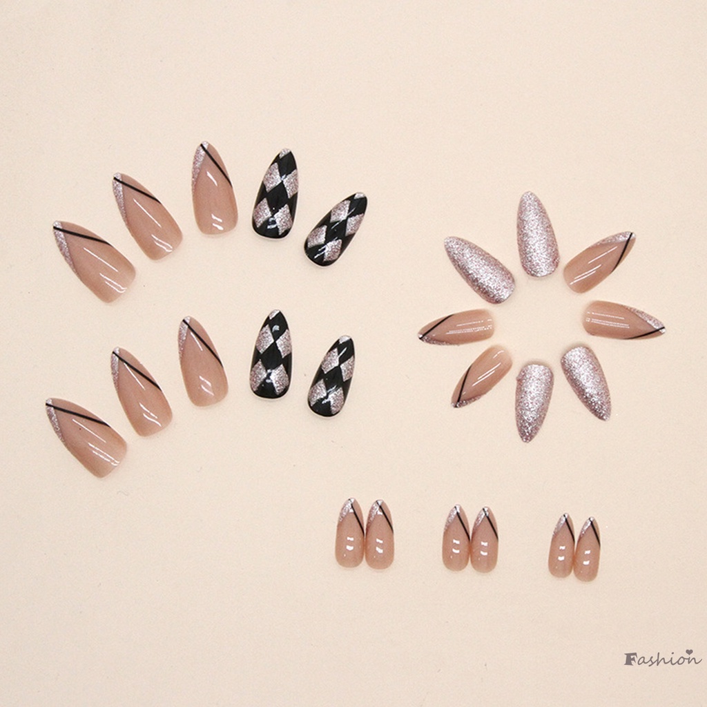 Móng Tay Giả Hình Thoi Dễ Sử Dụng