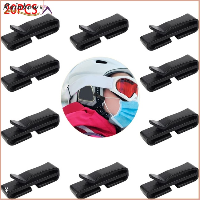 [COD] Set 20 Kẹp Giữ Khẩu Trang / Mũ Bảo Hiểm Dùng Trượt Tuyết / Lái Xe Ngoài Trời