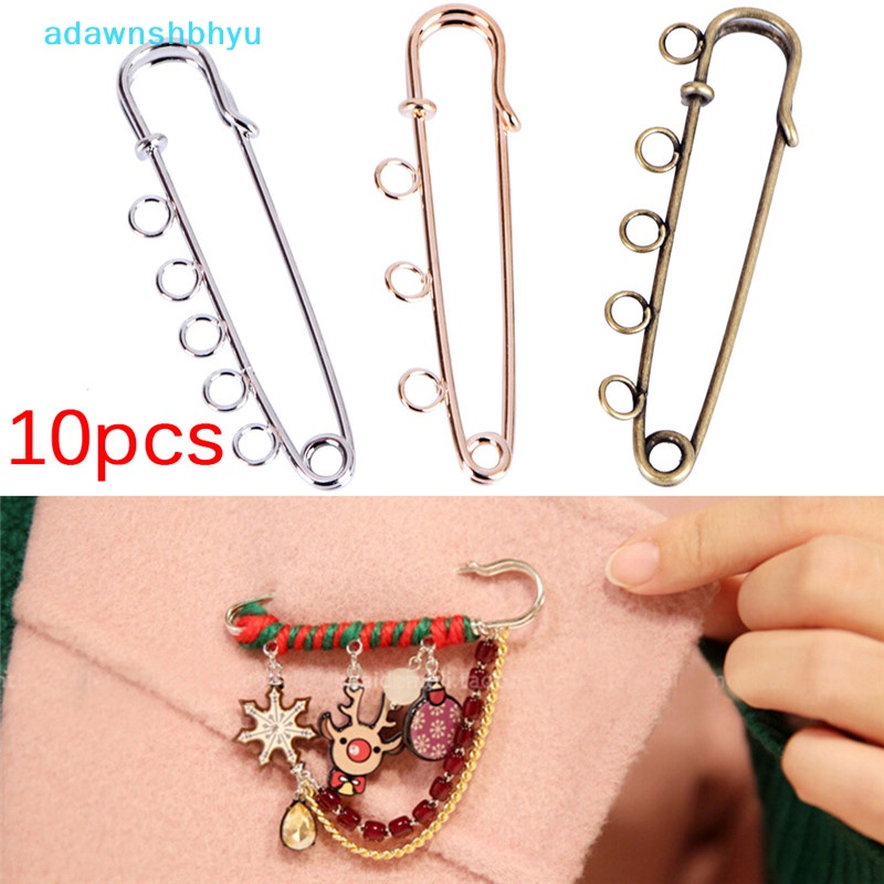 Set 10 Ghim Cài Áo Kim Loại Thiết Kế Đơn Giản