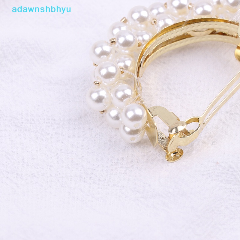 Kẹp Tóc Đuôi Ngựa Đính Ngọc Trai Giả Thanh Lịch Cho Nữ