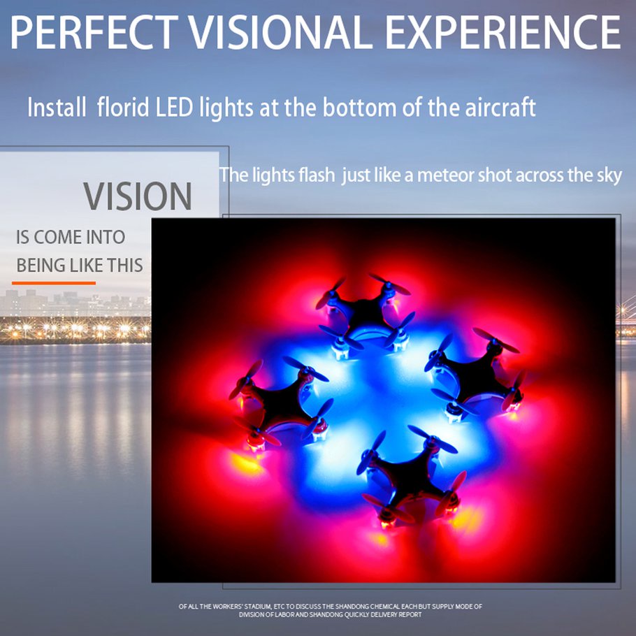 CX-10 Mini Drone 2.4G 4CH 6 Axis LED RC Quadcopter Toy Helicopter Pocket Drone With LED Light Toys For Kids Children