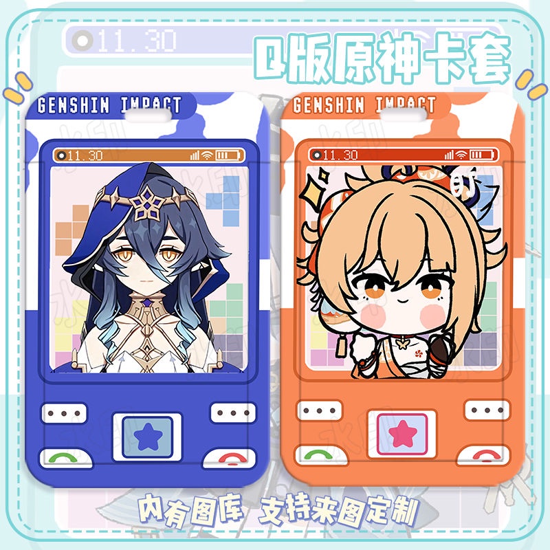 Ốp Điện Thoại Họa Tiết Hoạt Hình Anime Genshin Va Chạm Ganyu / Scaramouche / Xiao DIY Cho Học Sinh