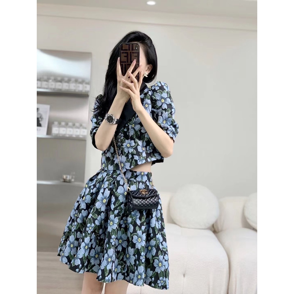 Đầm Ngắn Hai Mảnh Nhẹ Thời Trang Mùa Hè Dòng Salt Series Thời Trang Đường Phố Chiên Và Thời Trang Hoàng Gia Cho Nữ @