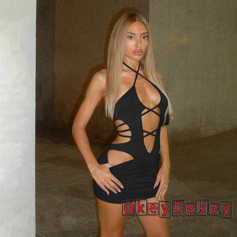 Đầm Ôm Hai Dây Hở Lưng Quyến Rũ Cho Nữ