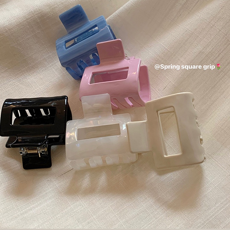 Kẹp Tóc Càng Cua Họa Tiết Hình Học Đơn Giản Thời Trang Hàn Quốc Chất Lượng Cao