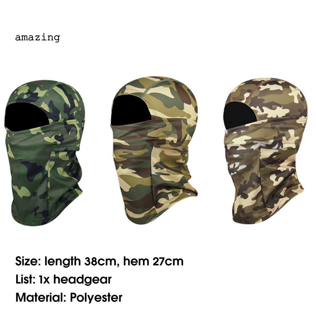 Mũ Trùm Đầu Chạy Xe Đạp Họa Tiết Rằn Ri Unisex