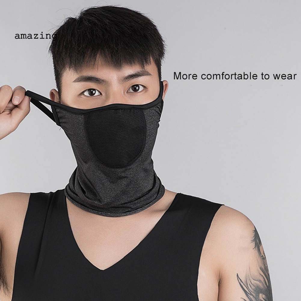 Khăn Choàng Cổ Kiêm Khẩu Trang Mềm Mại Thoáng Khí Kèm Đồ Lọc Tiện Dụng Khi Chơi Thể Thao