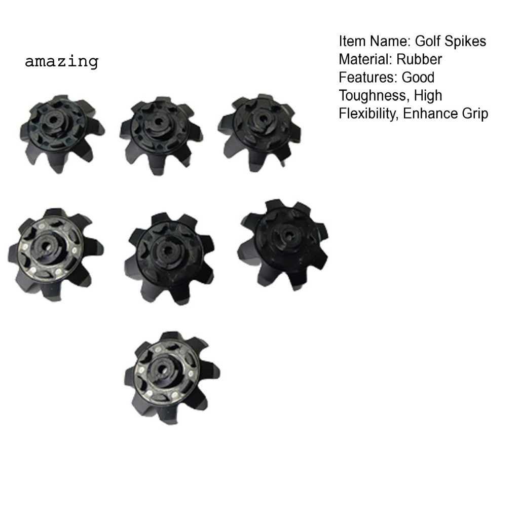 Bộ 7 Phụ Kiện Gắn Giày Đánh Golf Chuyên Nghiệp Mềm Mại Chống Mòn