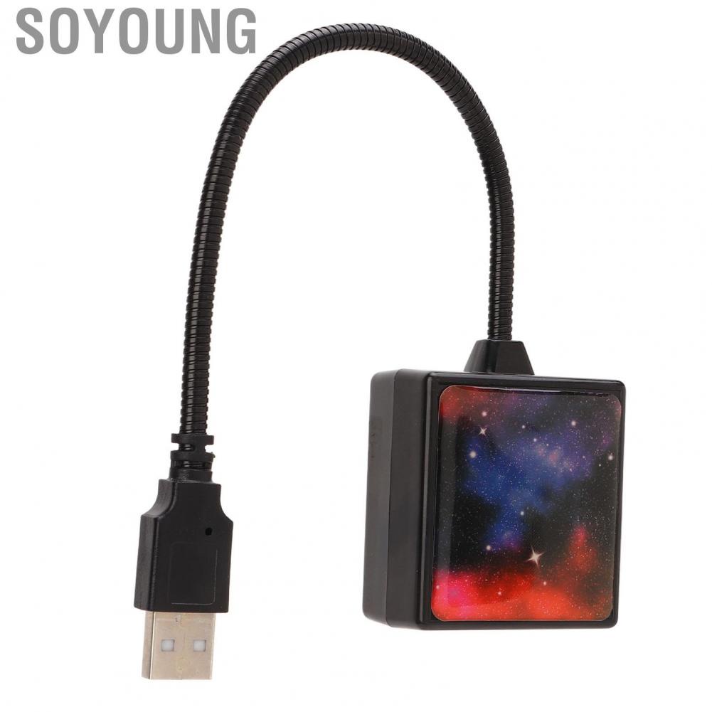 Soyoung USB Star Projector  Room Decoration Car Ceiling Lights 3 Colors Romantic  for Auto Bedroom Party