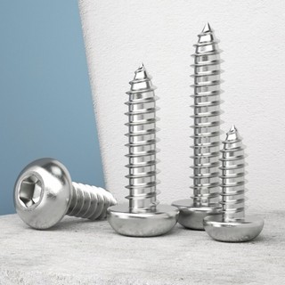  Ổ cắm lục giác đầu tròn bằng thép không gỉ 304 Đầu chảo / Vít gỗ tự khai thác đầu nửa đầu tròn M2M3M4