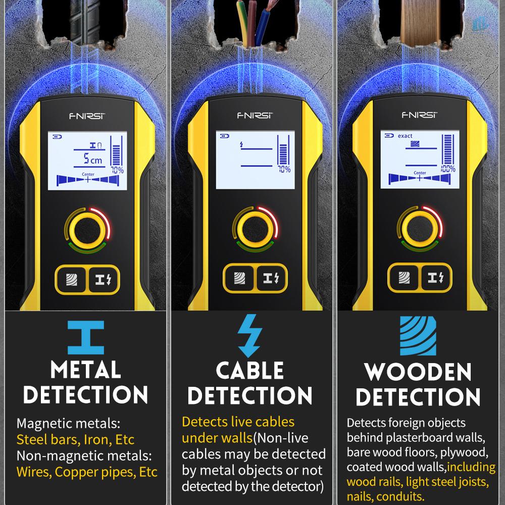 Dụng Cụ Dò Tường Thông Minh Cầm Tay Bằng Gỗ Dây Kim Loại AC