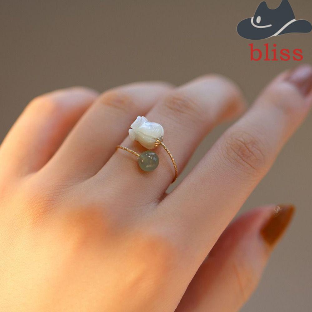 Nhẫn Hở Bằng Hợp Kim Họa Tiết Hoa Sáng Tạo Có Thể Điều Chỉnh