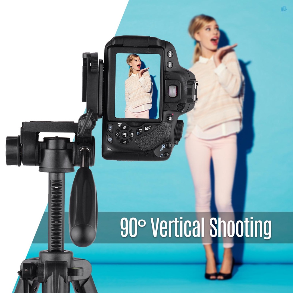 Gậy Ba Chân Mini Di Động Andoer Di Động Với Đầu Nghiêng 3 Chiều Kèm Vít 1 / 4 Inch Cho Máy Ảnh DSLR ILDC Phụ Kiện Tăng Chiều Cao 24.8 Inch Max. 24.8 Inch Max Dụng Cụ Vệ Sinh Chuyên Dụng Chất Lượng Cao