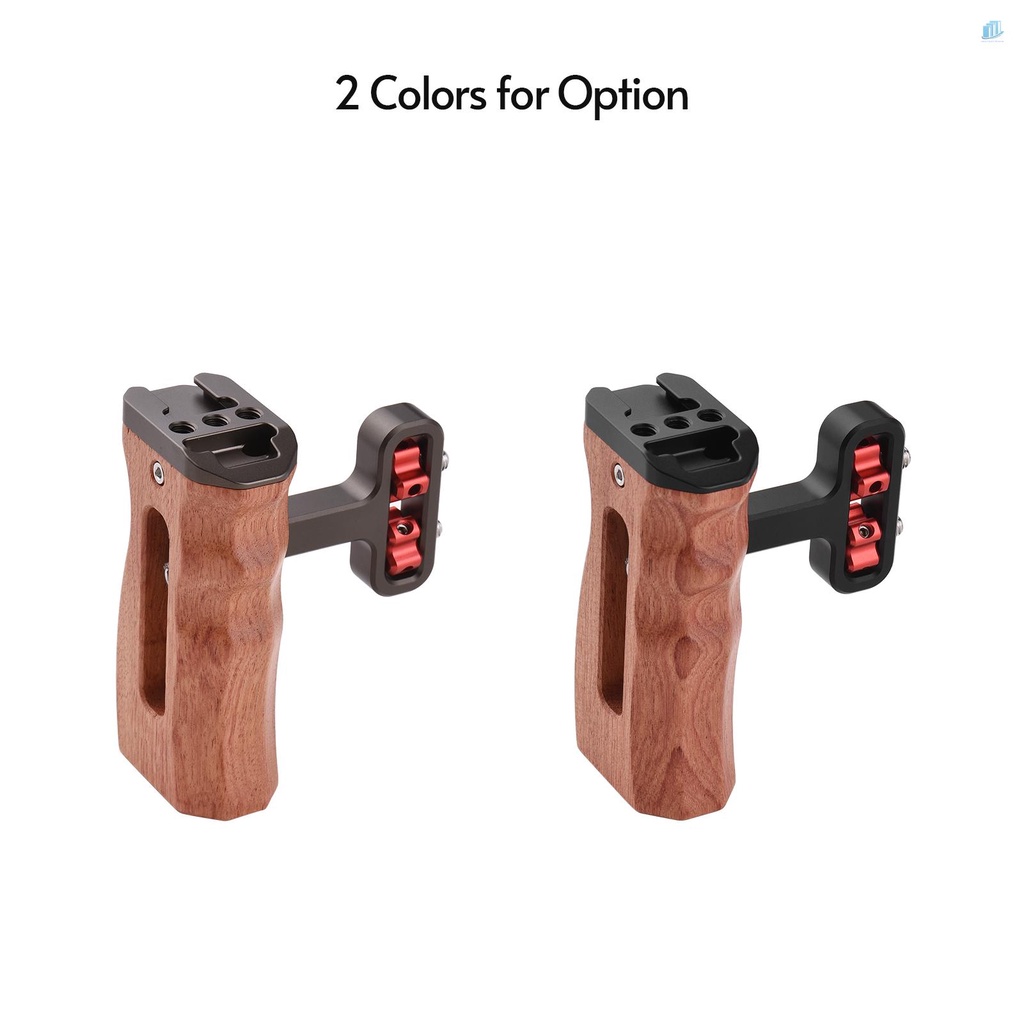 Tay Cầm Gắn Máy Ảnh Thông Dụng Trái / Phải Bằng Gỗ Lỗ Vít 1 / 4 &quot;Cho Lồng Trái / Phải