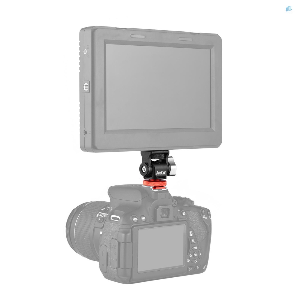 Ngàm Gắn Máy Ảnh Andoer Mini Bằng Hợp Kim Nhôm Ốc Vít 1 / 4 Inch