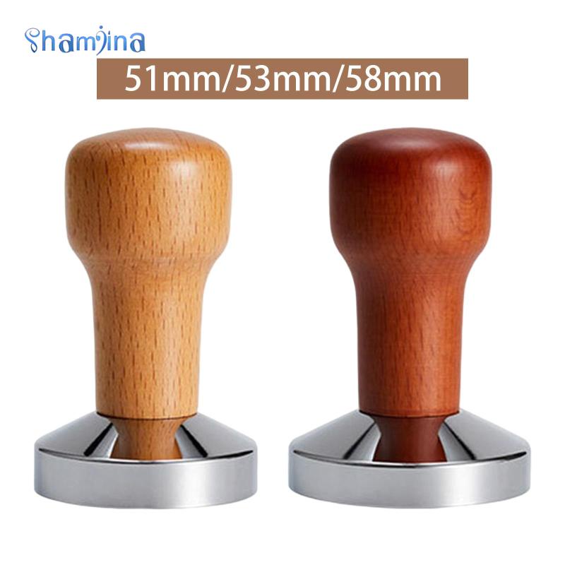 Cà phê Tamper Bột Búa Ép Tay Cầm Bằng Gỗ Cà Phê Phân Phối cho Cà Phê và Espresso Thảm Bột Búa Tampers Máy