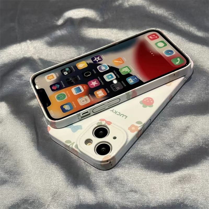 Phù Hợp Ốp Điện Thoại Họa Tiết Trái Dâu Nhỏ Xinh Cho Iphone 11pro xsmax14pro 1212iPhone13 JL8Q