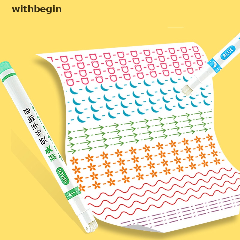 Bộ 6 Bút Đánh Dấu Đầu Lăn Nhiều Đường Viền Cong Nhiều Họa Tiết Graffiti Nghệ Thuật