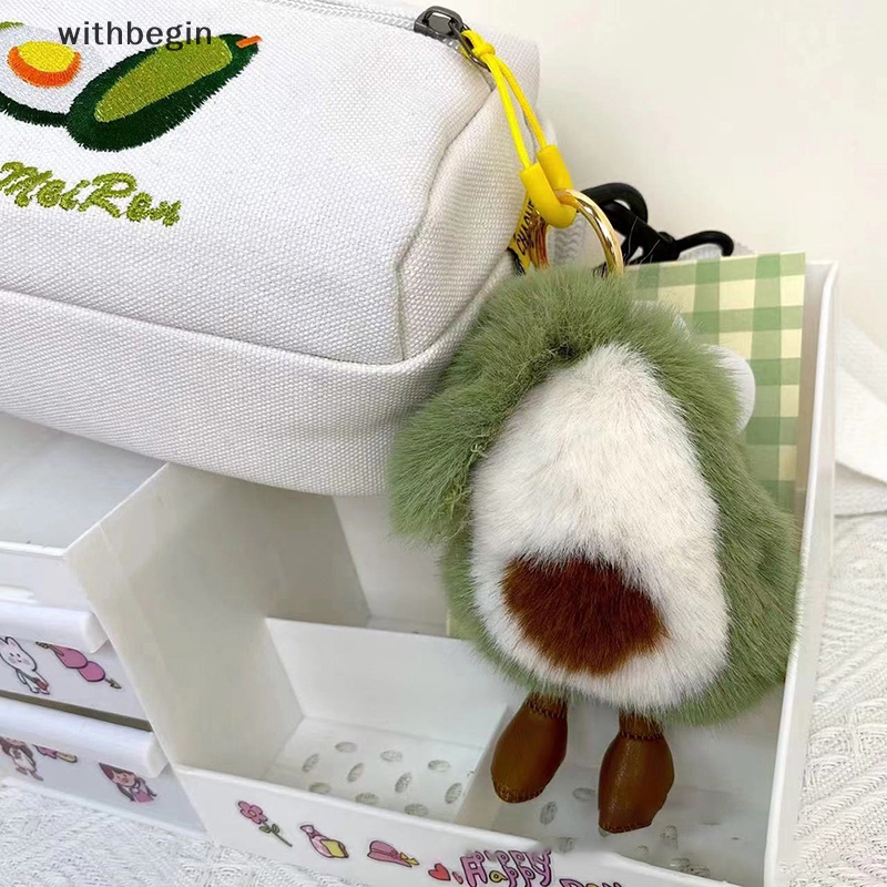 Móc Khóa Hình Quả Bơ Nhồi Bông Dễ Thương