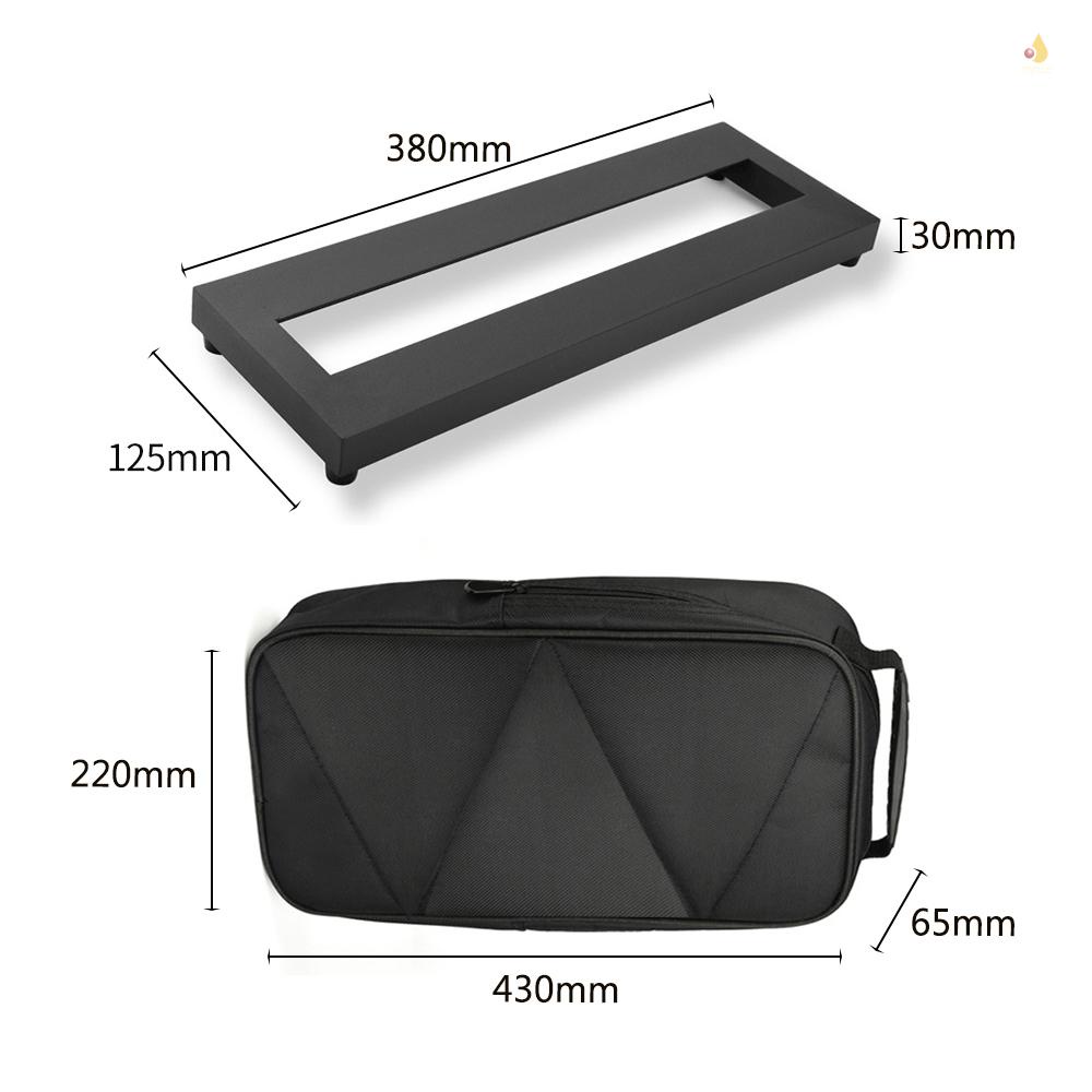 Bàn Đạp Hiệu Ứng Đàn Guitar Bằng Hợp Kim Nhôm Kích Thước Nhỏ 15X4.9 Inch Kèm Túi Đựng Tiện Lợi
