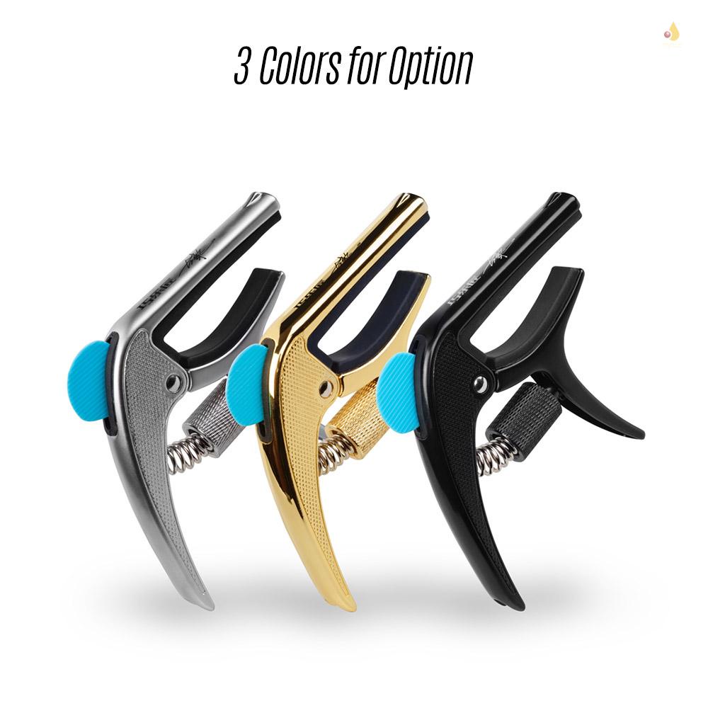 Kẹp Capo Một Tay Cầm Đơn Bằng Hợp Kim Kẽm Đa Chức Năng Với Khe Cắm Ngựa Đàn Guitar Điện Acoustic Guitar Bass Ukulele
