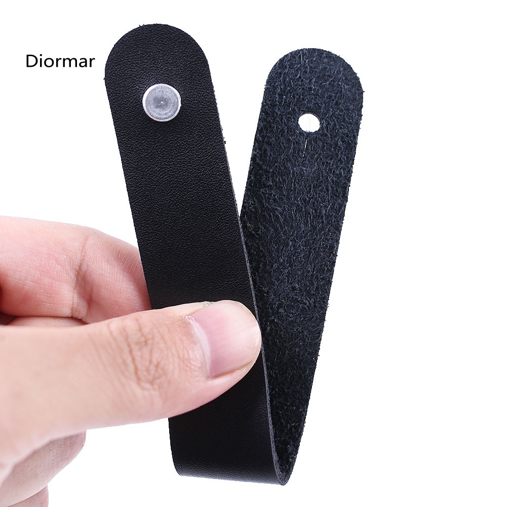 Khóa Dây Đeo Cổ Đàn Guitar Bằng Da Giả Phối Kim Loại