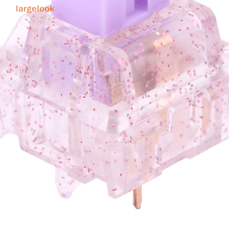 Công Tắc Phím Cơ 5pin RGB 30g 45g 62g 67g 80g force mx clone 60m Màu Vàng Pha Lê Trong Suốt