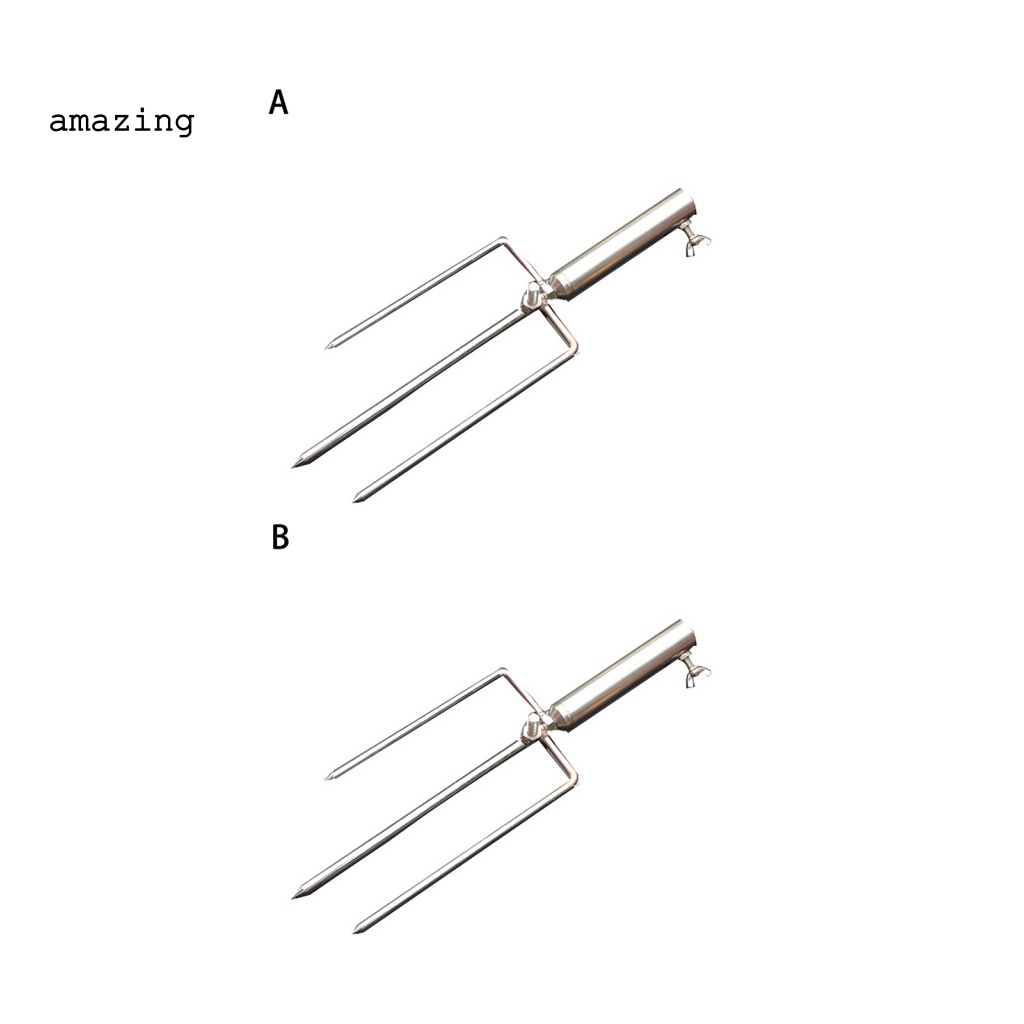 Giá Đỡ Dù Câu Cá Hình Tam Giác Bằng Thép Không Gỉ Dày Dặn Chống Gió