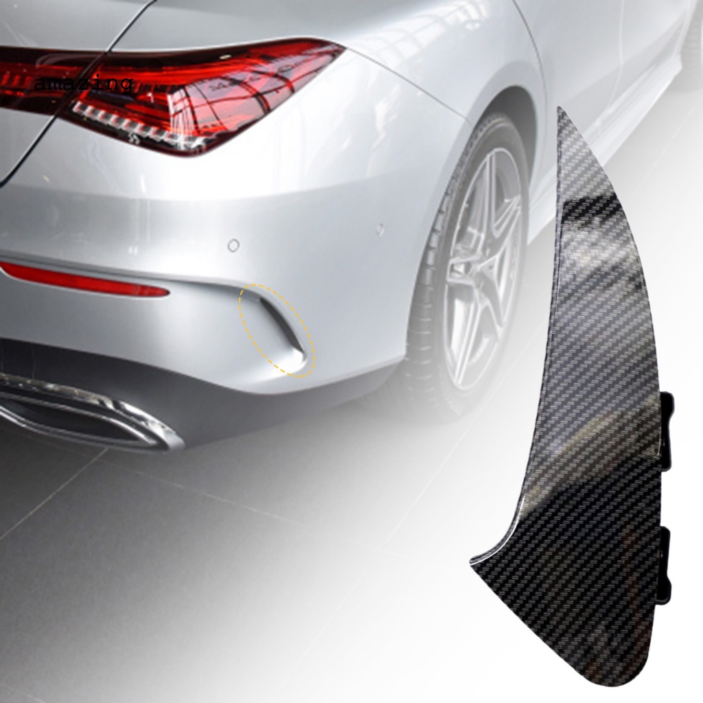 Bộ 2 Khung Viền Lỗ Thông Khí Họa Tiết Sợi Carbon Cho Xe Hơi Benz CLA Sport 2019-2021