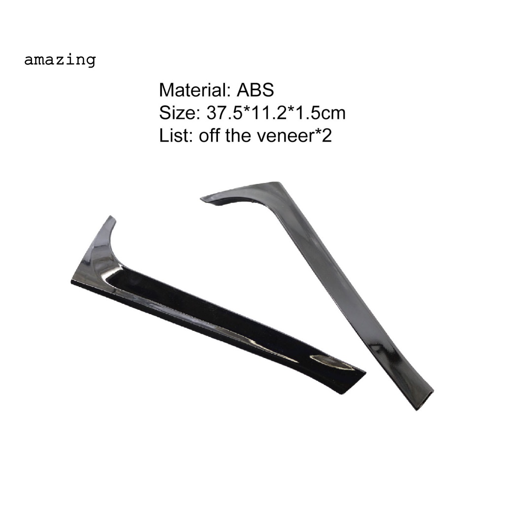 Bộ 2 Miếng Dán Trang Trí Cửa Sổ Xe Hơi VW Golf 6 Normal Edition 09-13 Bằng ABS Màu Đen Dễ Lắp Đặt