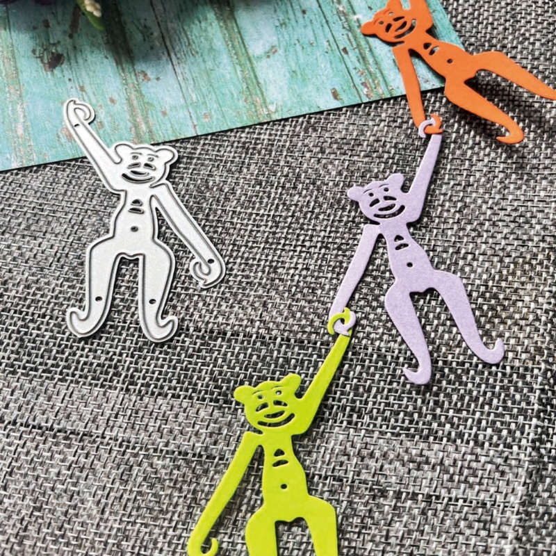 Khuôn Cắt Giấy Kim Loại Hình Khỉ Con Xinh Xắn