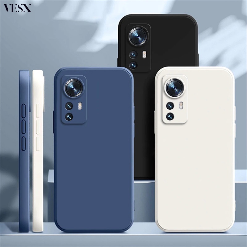 ốp lưng chất liệu mịn che camera viền vuông cho Xiaomi Mi 14T 13T 12 12s 12T 11 Lite 10T 11T Pro 10s 4G 5G 2024