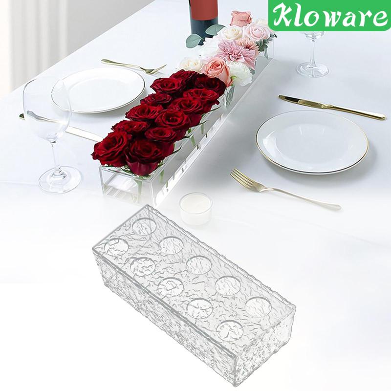 Lọ Hoa Hình Chữ Nhật Bằng Acrylic Dùng Trang Trí Bàn Vẽ