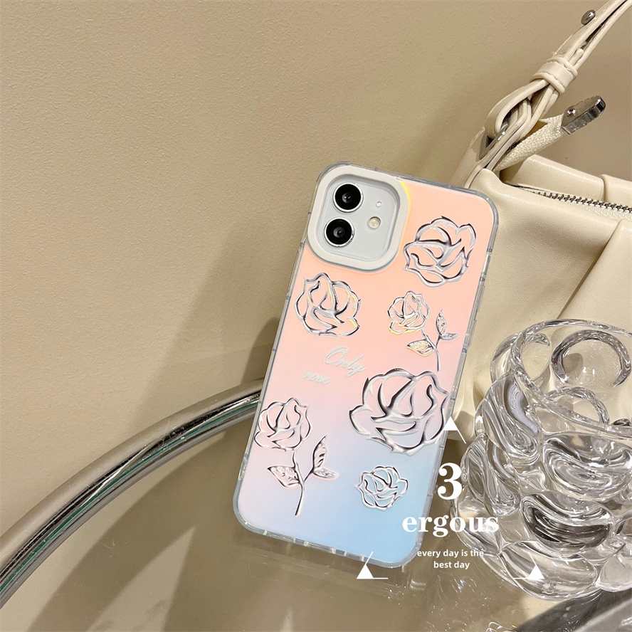 Ốp Điện Thoại Mềm Chống Sốc Màu Gradient Cho IPhone 14 13 12 11 Pro Max SE2020 X XR Xs Max 7 8 Plus