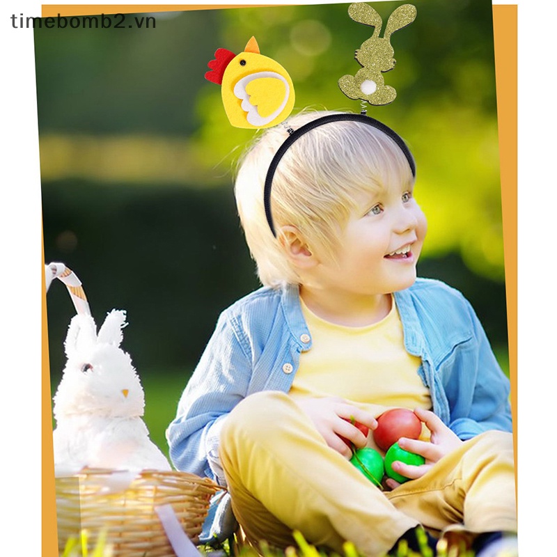 {Timebomb} Băng Đô Tai Thỏ Dễ Thương Thoải Mái Hóa Trang Tiệc Phục Sinh Dành Cho Trẻ Em Và Người Lớn