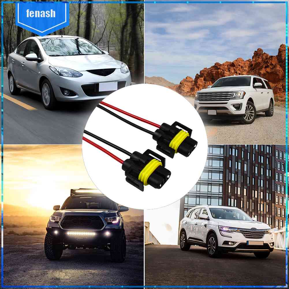 Set 2 Ổ Cắm Chuyển Đổi H8 / H9 / H11 Chuyên Dụng Cho Đèn Pha Xe Hơi