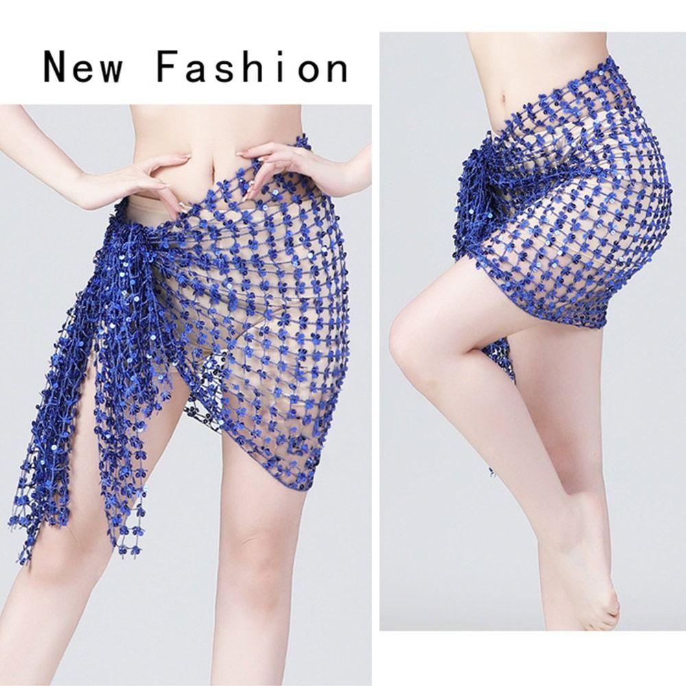 Me Chân Váy Múa Bụng Thái Lan / Ấn Độ / Ả Rập Đính Kim Sa Lấp Lánh