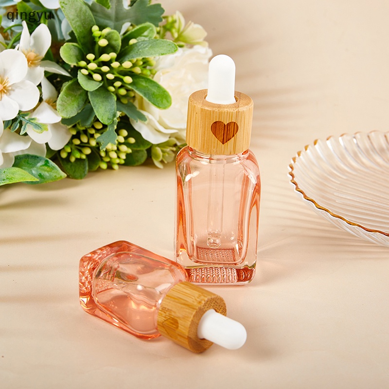 Bình Thủy Tinh Nhỏ Giọt 10 / 35Ml Có Nắp Bằng Gỗ Tre