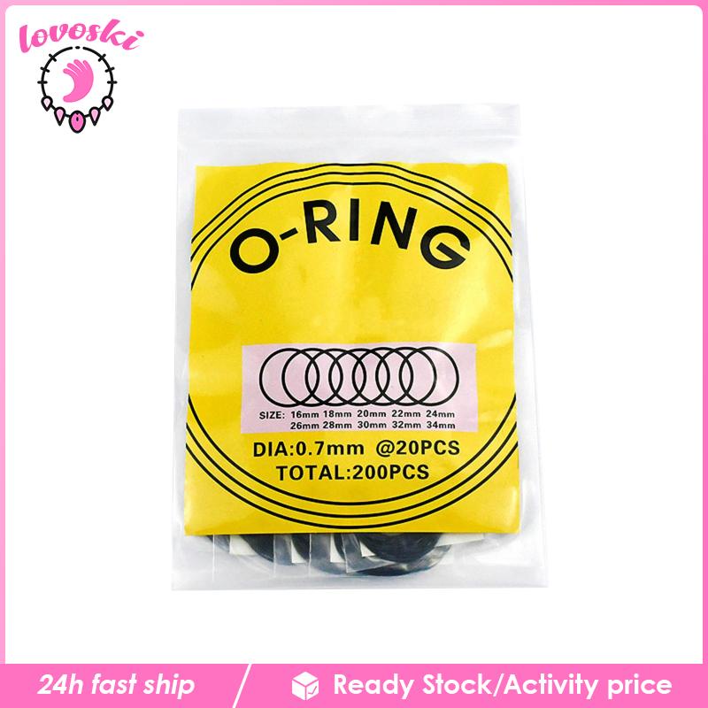 [Lovoski] 200 Vòng Đệm Lưng Đồng Hồ Chống Nước Nhiều Kích Cỡ Khác Nhau Sử Dụng Tại Nhà
