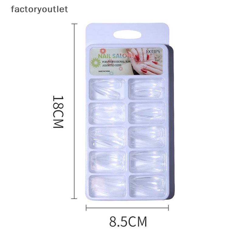 1 Hộp Móng Tay Giả Trong Suốt Có Quan Tài Múa Ba Lê