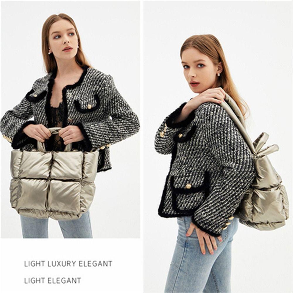 PINEVN Túi Tote Đeo Vai Có Đệm Cotton Mềm