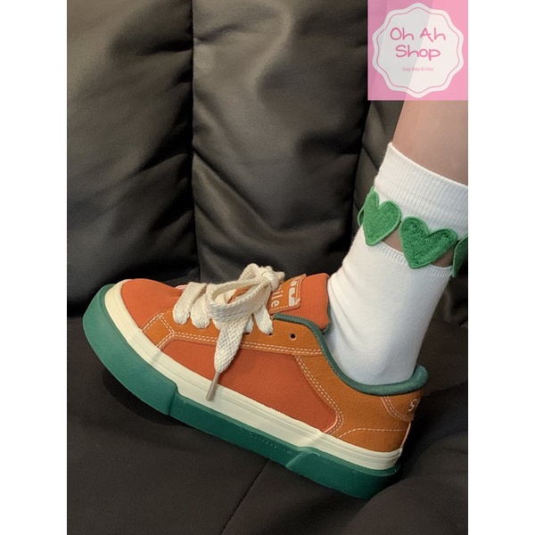 🍓  Giày Nữ Đi Học Giày Vải Màu Dưa Hấu Dễ Thương Hàng Loại 1