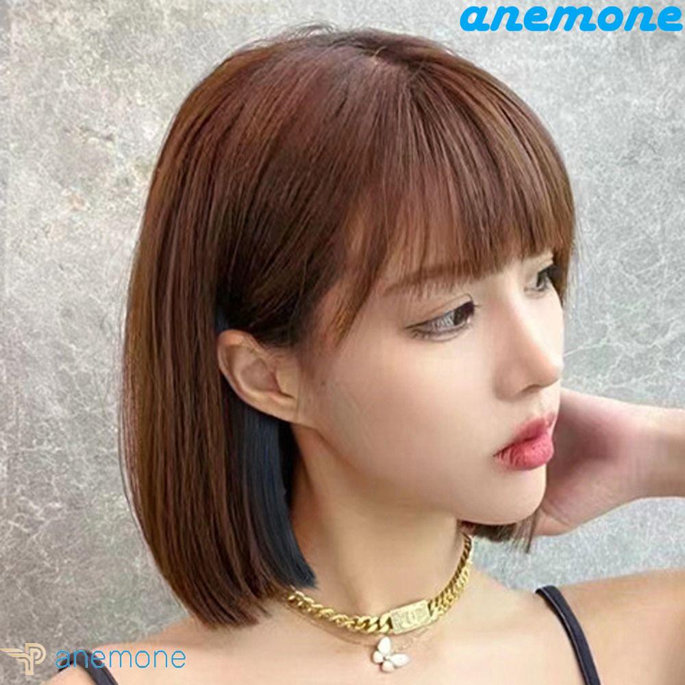 Bộ Tóc Giả Kiểu Bob Thẳng Tự Nhiên Có Móc Tai Cho Nữ