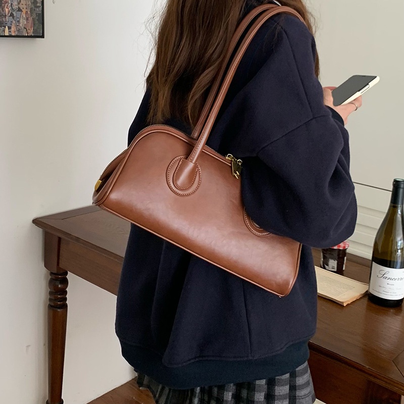 Túi Xách Đeo Vai Thiết Kế Đơn Giản Phong Cách Retro Thời Trang Cho Nữ