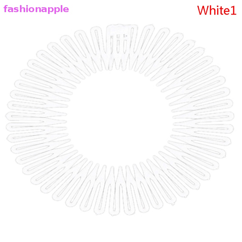 Băng Đô Cài Tóc Bằng Nhựa Đính Đá Có Răng Lược Linh Hoạt